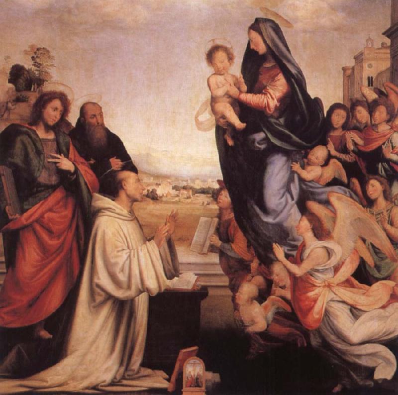 Fra Bartolommeo Vision of St.Bernard Sweden oil painting art